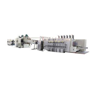Quality automatic carton box printing slotting die cutting folding gluing machine wholesale