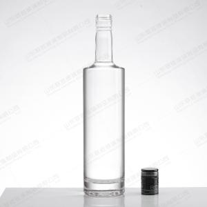 Quality Glass Bottle Transparent Customized Mini 100ml 300ml 400ml for Alcoholic Beverage wholesale