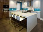 30mm Island Kitchen Artificial White Stone Benchtop