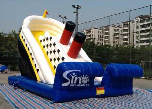 Quality Outdoor adventure huge titanic inflatable slide for kids playground wholesale