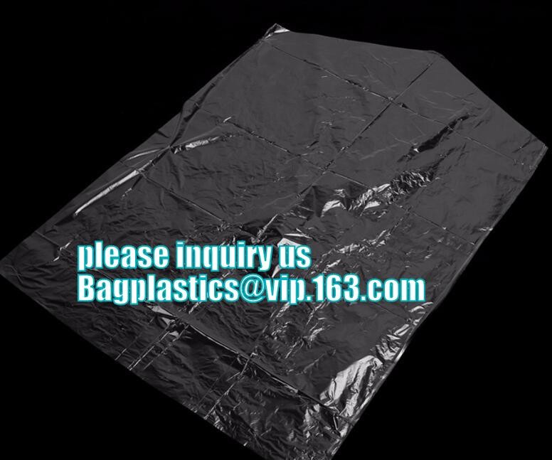 commercial clear pe ldpe poly hotel laundry roll up suit garment packaging dry cleaning cover plastic polythene bag for