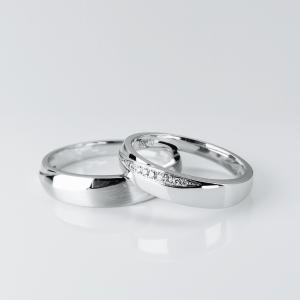 Quality Simple Special Circular Groove Design 8.5g Jewellery Couple Rings wholesale