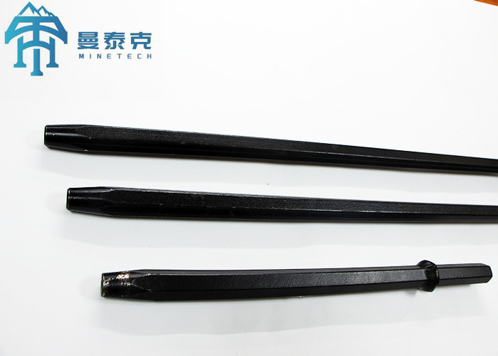 Coal Mining 108mm H22 Drill Rod , Hexagonal Tapered Drill Rod