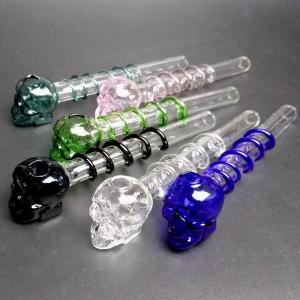 Quality 5.5 Inch Colorful Pyrex Hand Blown Glass Pipe , Durable Smooking Water Pipe wholesale