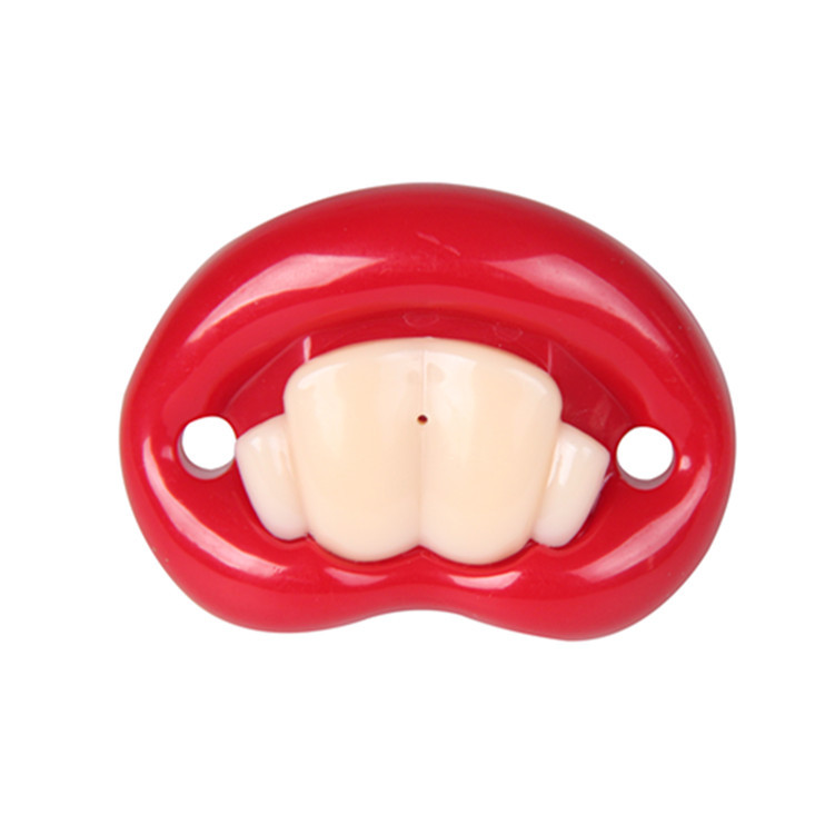 Newborn Silicone Lips Shape Infant Pacifier Cute Infant Soother Age 6M+ New Born Pacifiers