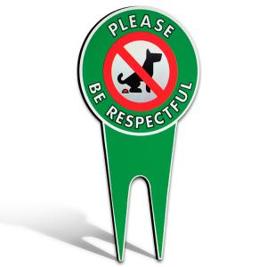 Quality Aluminum No Dog Fouling Sign Stake Reflective Sign Board For Yard Garden wholesale