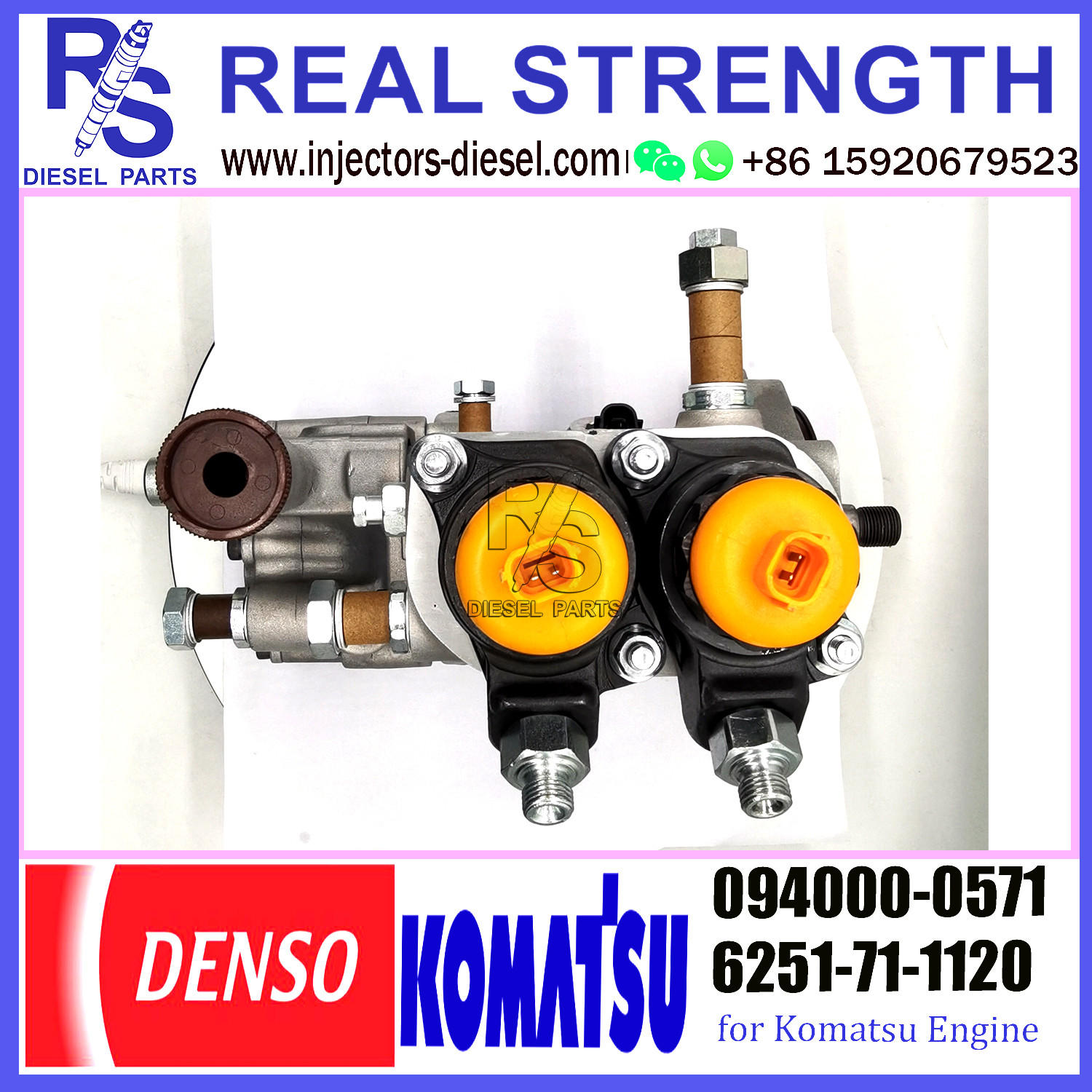 DENSO fuel pump 6251-71-1123 094000-0571 for Komatsu SA6D125 Engine PC450-8 PC400-8 094000-0571 6251-71-1120