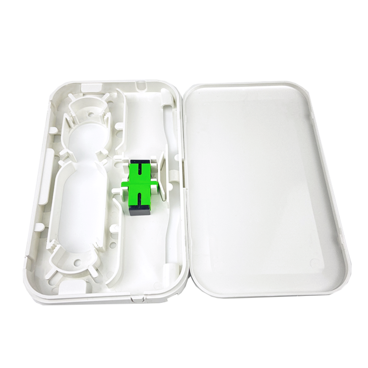 FTTH Network Indoor White 1 Core Plastic Fiber Optic Faceplate Socket Panel SC Connector Type 5