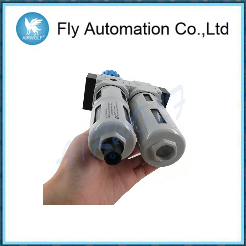 Condensate Drain Air Filter Regulator High Flow Rate With 1/2" Port Size