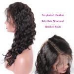 Pre Plucked 360 Swiss Lace Frontal Loose Wave High Grade Virgin Brazilian Hair