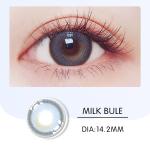 Natural Colored Pearl Gray Color Lens Dark Brown Eye Contacts 14.00mm