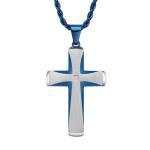 Cross Necklace for Men Stainless Steel Cross Pendant Mens Cross Necklace