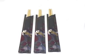 Quality Korean Paper Sleeves Cover Sushi Bamboo Chopstick Disposable Custom Logo wholesale