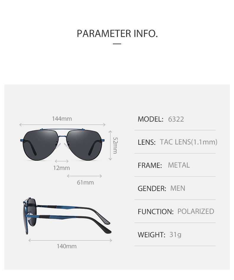 Anti Oxidant Coating Round Metal Sunglasses Polaroid Aviator Sunglasses