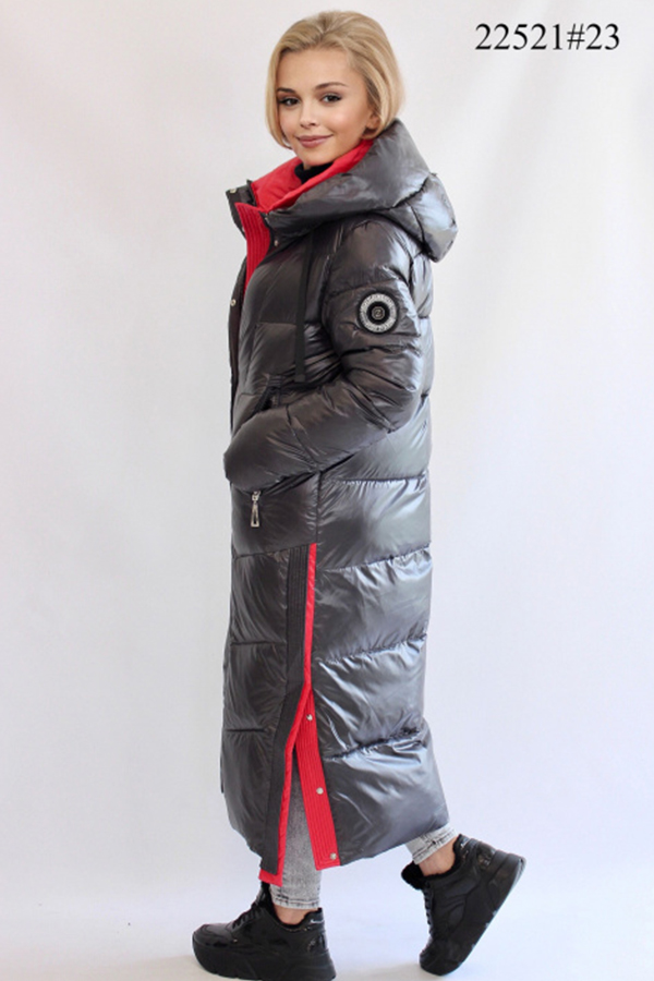 FODARLLOY New thickened high-end fashion hooded warm long-sleeved mid-length cotton-padded coat