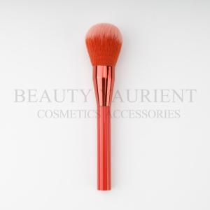 Quality Privated Logo PBT Synthetic Single Makeup Brush Shiny Red Ferrule wholesale