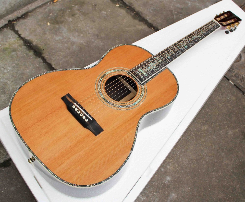 Solid Cedar Top 000 Style 39" Acoustic Guitar 00045 guitar with Fishman EQ 301