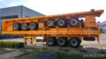 3 Axles Sinotruk Heavy Duty Semi Trailers 50000kg Flat Bed Cargo Trailer With