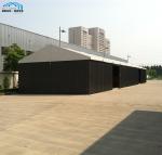 Black Storage Warehouse Tent Steel Plate Wall Easily Cleaning