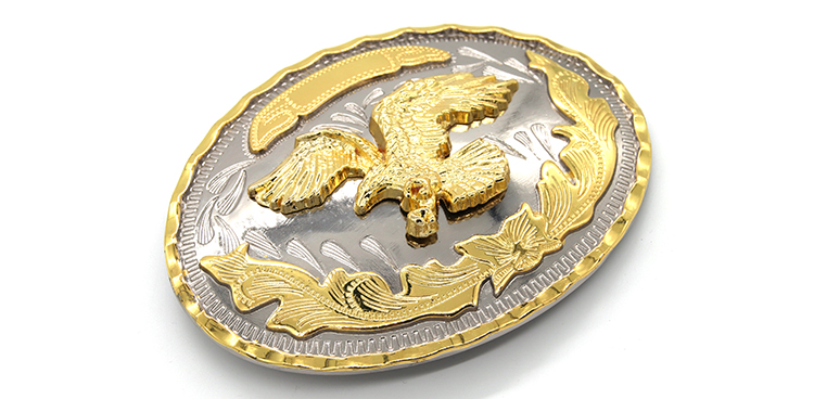 Wenzhou KML Factory Supply Fashion Oval 41mm 2 Color Belt Buckle