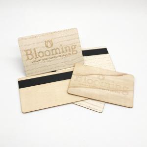 Quality Free Design Wood Rfid Gift Printing Promotional Magnetic Stripe Card Smart Card With Chip For Printing wholesale