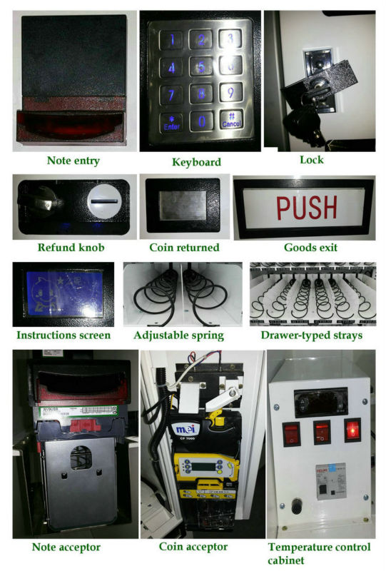 Media Vending Machine For Selling Foods And Drinks Combo vending machine