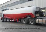 Tri Axle Steel Tank Semi Trailer For Dry Bulk Cement Delivery 80Ton 65000L