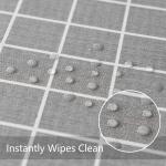 Gray Plaid Plastic Coffee Table Cloth Cover Disposable Table Cloths That Look
