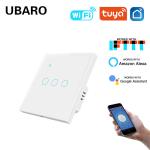 Tuya 3gang Wall Mounted Smart Wi Fi Switch Grey Type 86 European Standard With