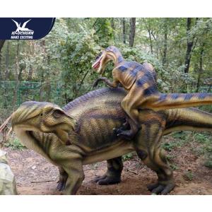 China Big Luminous Realistic Dinosaur Models In Jurassic Park Forest 12 Months Warranty on sale