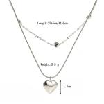 Fashion Women Necklaces OEM Double Layer Necklace For Clavicle Chain