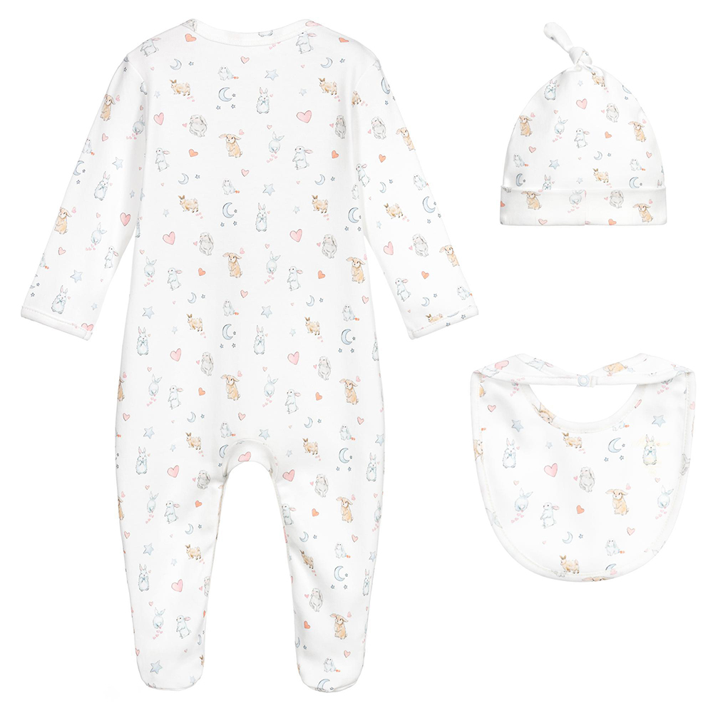 baby rompers 3pcs hat bit gift packed newborn infant gift set long sleeve organic cotton baby clothes