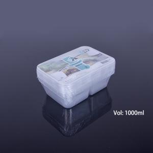 Quality Disposable 1000ml 2 Compartment Takeaway Containers wholesale