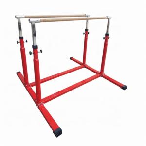 Quality Customized Logo Availabled Ash Wood Steel Children Parallel Bars for Indoor Training wholesale