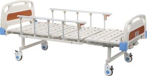 Quality Powder Coating Manual Hospital Bed For Patient 4 Double - Side Silcent Wheels wholesale