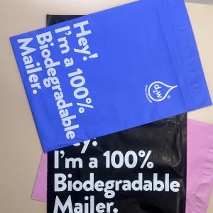 Quality Apricot Photooxygen Degradation Eco Friendly Shipping Mailers Compostable Mailer Bags wholesale