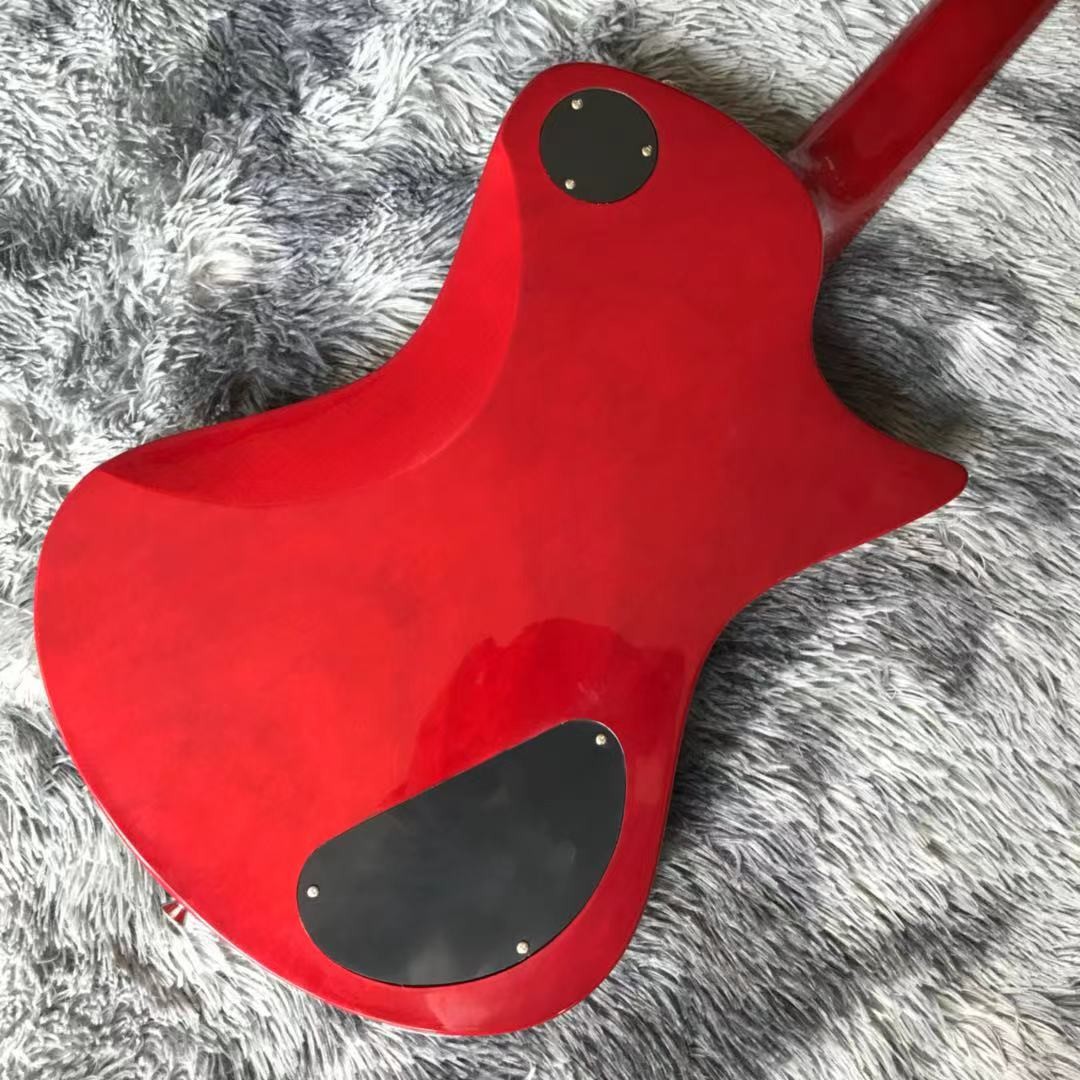 Custom Grand Musicman Left-Handed Version Style Electric Guitar in Red