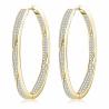 Buy cheap New Fashion S925 Jewelry Party Gift Custom CZ Huggie Gold Hoop Earrings For from wholesalers