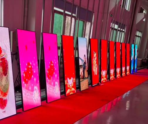 Cheap Mirror Smart LED Poster Display Screen Panel Interior 60 Fps Frame Rate for sale