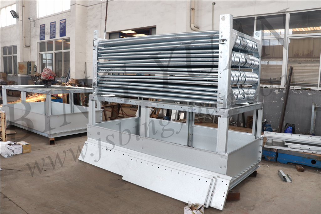 Silver R404A Evaporative Condenser Aluminum Refrigeration Row