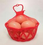 Plastic Egg Packaging Mesh Sleeve Plastic Tube Netting Red Color Large Load