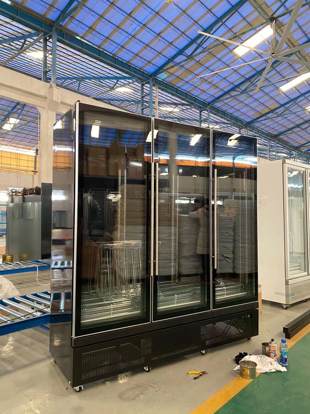 Supermarket glass door beverage Cabinets Commercial Refrigerator beer cooler upright used display refrigerator