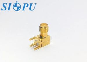 Quality P Corner Microstrip Female SMA RF Connector PCB Soldering wholesale