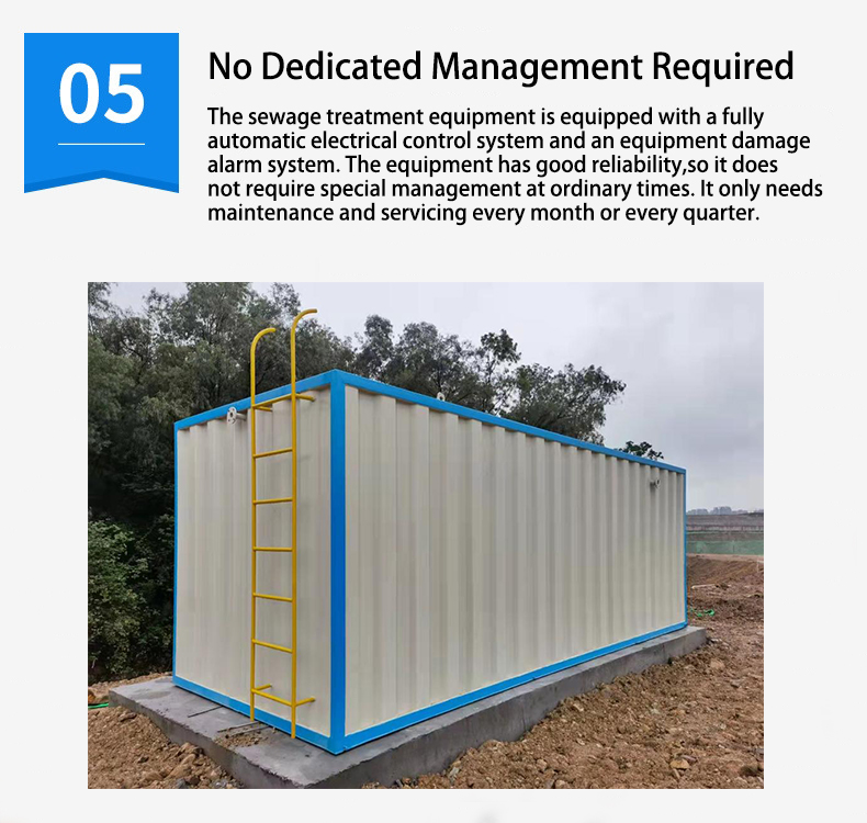 Capacity Of 50m3-1000m3/Day Water Recycling Plant With Customized Integrated Compact STP MBBR MBR Sewage Treatment