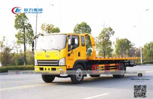 Quality 120HP FAW 4x2 Left Hand Drive Flatbed Towing Trucks wholesale
