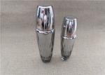 Diamond Shape Silver Acrylic Lotion Bottle For Cosmetic Cream 50 / 100G