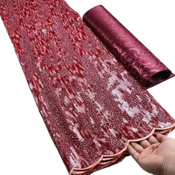 New style colorful clothing dubai sequins lace african lace for wedding boubou