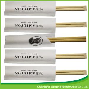Quality 20cm Natural Custom Printed disposable Tensoge Bamboo Chopsticks wholesale