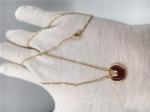 XS Model High End Custom Jewelry Amulette De Necklace 18K Rose Gold Carnelian