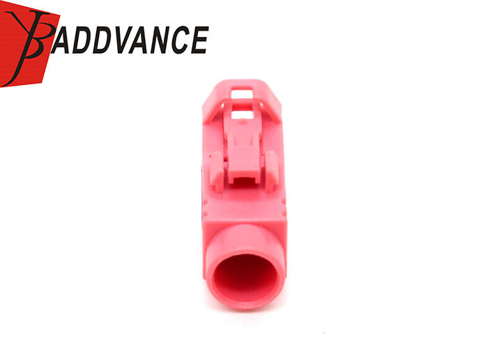0-1452584-8 1 Pin Female Automotive Electrical Connectors Red Color With Terminals